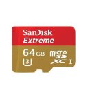 Sandisk 64 go extreme micro sd sdxc class 10 uhs - i u3 60mo / s pour camra tlphone portable tablette ...