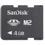 Sandisk - carte m�moire flash - 4 go - memory stick micro (m2)