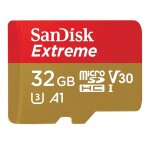 Sandisk extreme 32 gb microsdhc memory card sd adapter with a1 app performance rescue pro deluxe up to ...