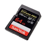Sandisk extreme pro 64 go carte m�moire sdxc jusqu'� 170 mo / s, classe 10, u3, v30, 4k uhd pour appareil ...