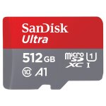 Sandisk ultra - carte m�moire flash (adaptateur microsdxc vers sd inclus(e)) - 512 go - a1 / uhs - i ...