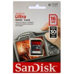 Sandisk ultra sdhc 16 go classe 10 carte mmoire flash 30 mo / s