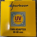 Sharkoon fan adapter - adaptateur de ventilateur (60 � 80 mm) - vert r�actif uv