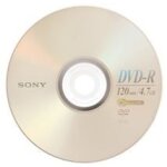Sony dvd - r ver. 1. 3 / 1x - 16x . capacit d origine: 4, 7 go, 120 min. vierge