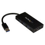 Startech. com adaptateur usb 3. 0 vers hdmi - carte graphique externe multi �cran avec hub usb � 3 ports ...