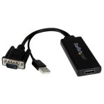 Startech. com adaptateur vga vers hdmi avec audio usb et alimentation usb - convertisseur portable vga ...