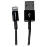 Startech. com c�ble apple lightning mince vers usb pour iphone / ipod / ipad de 1m - noir (usblt1mbs) ...