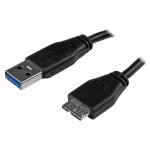 Startech. com c�ble superspeed usb 3. 0 slim a vers micro b de 0, 5 m - cordon usb a vers micro b - m�le ...