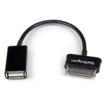 Startech. com cable usb otg samsung galaxy tab - adaptateur otg usb type a femelle - 15 cm noir - cable ...