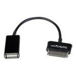 Startech. com cable usb otg samsung galaxy tab - adaptateur otg usb type a femelle - 15 cm noir - cable ...