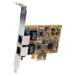 Startech carte r�seau pci express gigabit ethernet 2 ports - adaptateur pcie gigabit - adaptateur r�seau ...