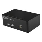 Startech. com commutateur kvm 2 ports displayport, usb et audio - switch kvm - 2560 x 1600 - commutateur ...