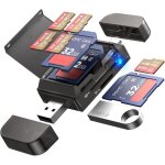 Subzonal - adaptateur lecteur de carte sd / tf 6 en 1 avec ports usb a et type - c et emplacements usb ...