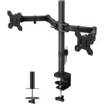 Support ecran pc 2 ecran pour moniteurs de 13 - 27 pouces, bras ecran pc r�glable en hauteur, inclinable, ...