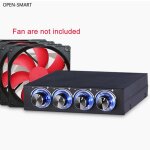 Systme de refroidissement  baie souple 3. 5 pouces pc hdd 4 canaux contrleur de vitesse du ventilateur ...