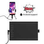 Tablette graphique huion inspiroy h1060p avec stylet - 12 touches tactiles