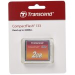 Transcend 2 go carte m�moire compactflash (cf) udma 4 133x ts2gcf133