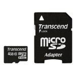 Transcend premium - carte mmoire flash (adaptateur microsdhc - sd inclus(e)) - 4 go - class 10 - 133x ...