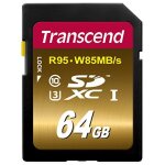 Transcend ultimate - carte m�moire flash - 64 go - uhs class 3 - sdxc uhs - i