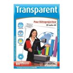Transparents pour r�troprojecteur - 20 unit�s