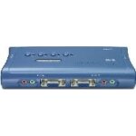 Trendnet tk 408k - commutateur �cran - clavier - souris / audio - 4 x kvm / audio - 1 utilisateur local ...