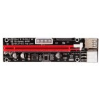 Ubit ? riser pci - e noir 3 en 1 4 broches 6 broches 103c express 1x4x8x16x, adaptateur usb, carte sata ...