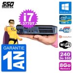 Ultra mini pc lenovo m92p tiny intel i7 - 3770t ram 8go ssd 240go windows 10 wifi