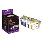 Uprint - pack de 4 - noir, jaune, cyan, magenta - compatible - bo�te de suspension - cartouche d'encre ...