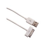 Urban factory cable usb to 30pin mfi certified - white 1m - c�ble de charge uniquement - usb m�le pour ...