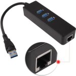 Usb 3. 0  1000mbps gigabit adaptateur ethernet rj45 3 ports usb3. 0 hub rseau cbl