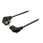 Valueline - c�ble d'alimentation - iec 60320 c13 pour cee 7 / 7 (m) - 3 m - connecteur � 90 - noir