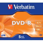Verbatim - 1 x dvd - r : 4. 7 gb / 120mn 16x advanced azo +
