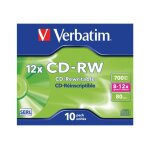 Verbatim - 10 x cd - rw - 700 mo 8x - 12x - botier cd