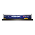Verbatim - 10 x dvd + rw - 4. 7 go (120 minutes) 4x - argent mat - spindle