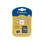 Verbatim - carte mémoire flash (adaptateur sd inclus(e)) - 2 go - micro sd - pour p / n: 97705, 97706, ... Verbatim - carte mémoire flash (adaptateur sd inclus(e)) - 2 go - micro sd - pour p / n: 97705, 97706, ...