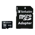 Verbatim - carte mmoire flash (adaptateur sd inclus(e)) - 8 go - class 4 - micro sdhc