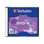 Verbatim - dvd + r - 4. 7 go 16x - argent mat - botier cd