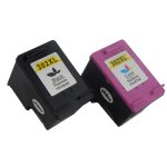 Vhbw 2x cartouche d'encre compatible lot pour hp 302 xl, 302, f6u67ae, f6u68ae