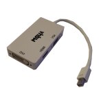 Vhbw adaptateur de mini - displayport (m) vers hdmi (type a 19pin), dvi (f) ou vga (f 15pin) pour la ...