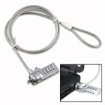 Vhbw cble antivol kensington pour ordinateur portable, notebook - verrou de scurit avec serrure  ...