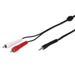 Vivanco c�ble audio rca / jack noir