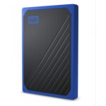 Wd - my passport go 1tb - disque ssd portable - finition cobalt bleu