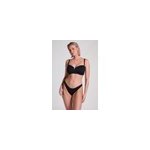 Hunkemller bas de bikini  jambe haute en noprne noir