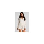 Hunkemller combinaison de pyjama courte en jersey ctel blanc