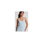 Hunkemöller débardeur en jersey côtelé avec dentelle bleu Hunkemöller débardeur en jersey côtelé avec dentelle bleu