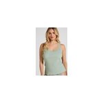 Hunkem�ller d�bardeur en jersey c�tel� avec dentelle vert