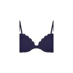 Hunkem�ller haut de bikini pr�form� � armatures scallop bleu