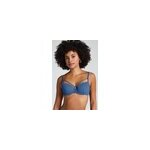 Hunkemöller haut de bikini préformé à armatures scallop bleu Hunkemöller haut de bikini préformé à armatures scallop bleu
