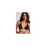 Hunkem�ller haut de bikini triangle � fleurs scallop noir