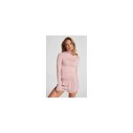 Hunkem�ller haut avec cachemire � col roul� super soft rose